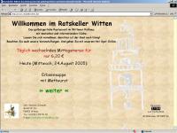 Ratskeller Witten und zur Miete ?,- EURO/Tag